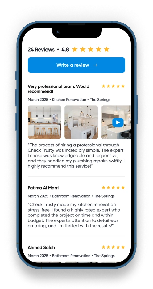 Step 4 – Read and leave reviews based on your experience with the expert